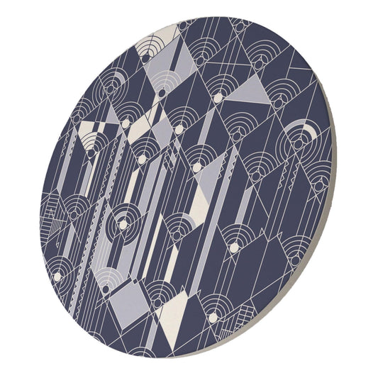 April Showers Design by Frank Lloyd Wright on 8" Round Stone Trivet Manufactured in The USA Heat Tolerant Easily Wipes Clean