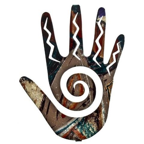 8" Swirl Hand Wall Art